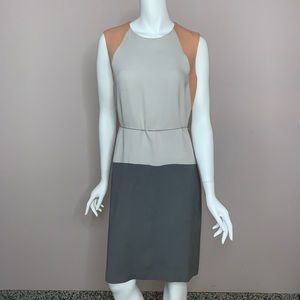 Calvin Klein Three Tone Dress with belt